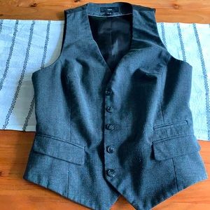 Tuxedo Vest, black and gray